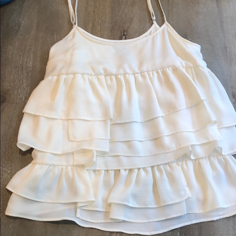 Who What Wear Ruffed top